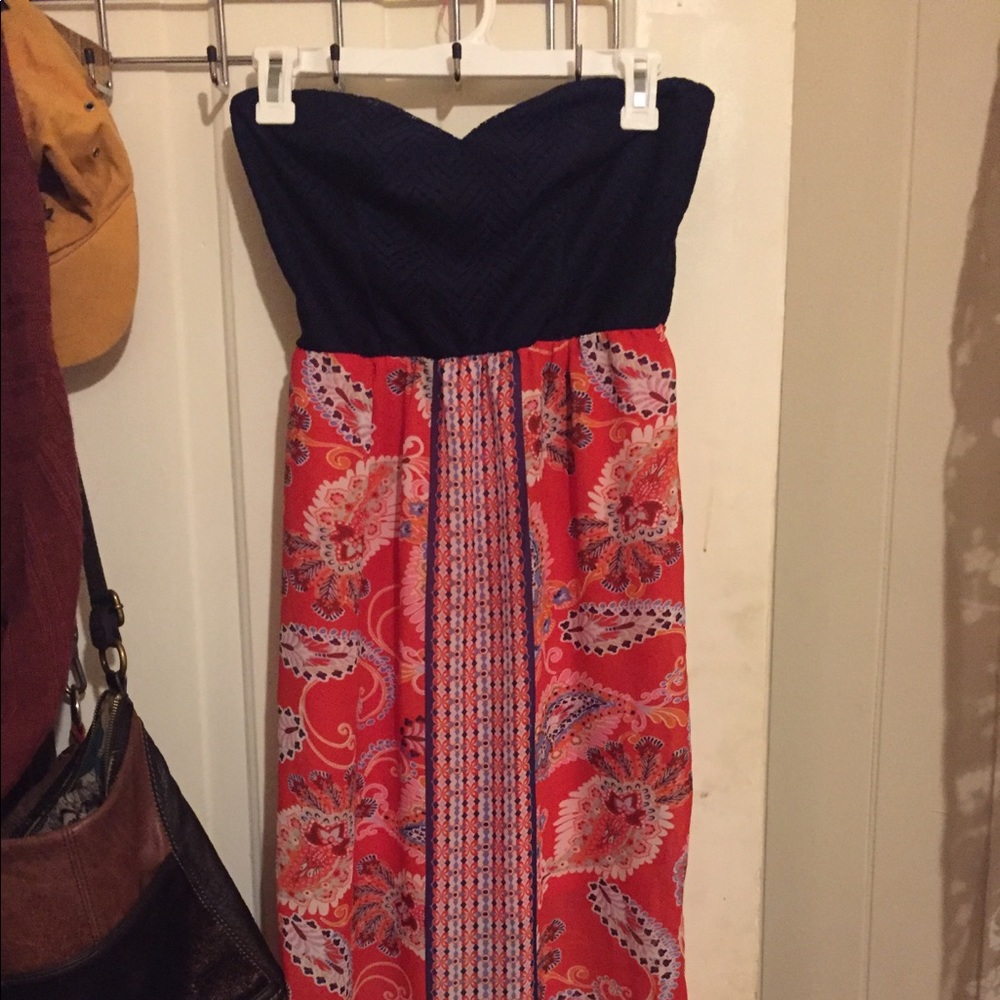 Paisley maxi dress